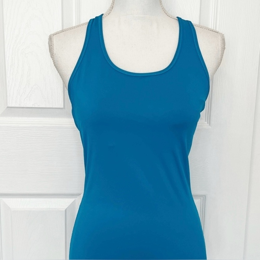 Nike Blue Athletic Dry Fit compression 
Tank Top